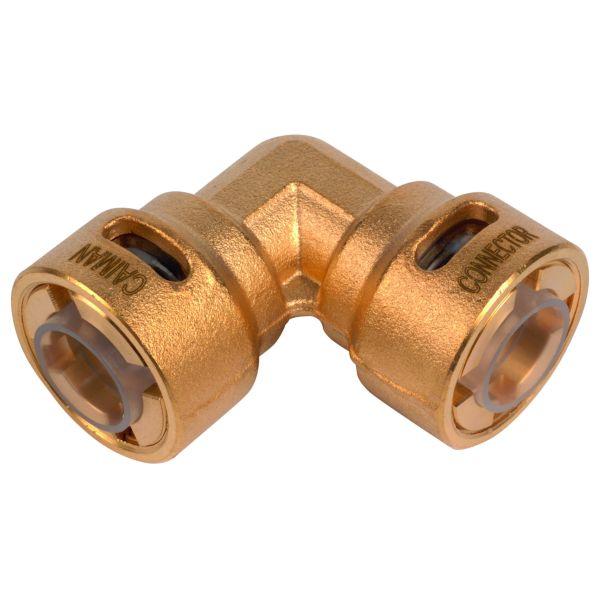 Raccord rapide 90° à pression 5/8"