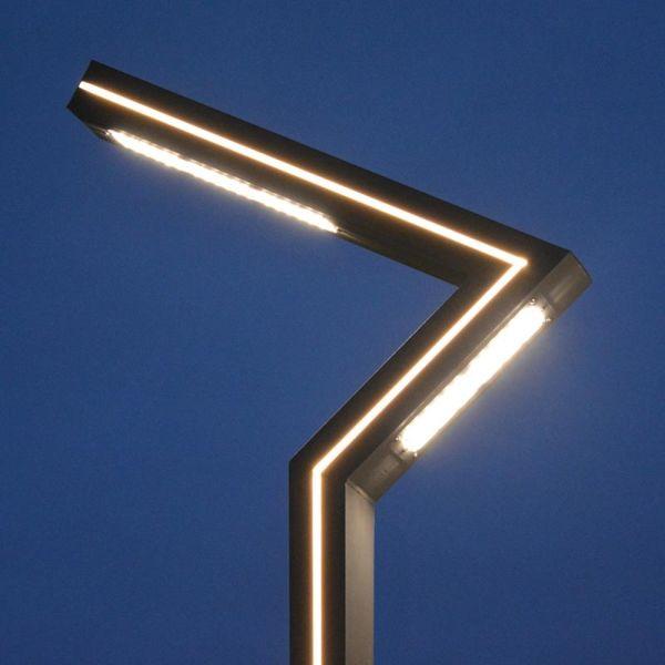 ZIGZAG LAMPADAIRE ECLAIRAGE PIETON 80W I