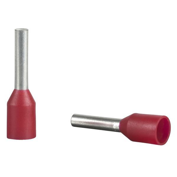 Embout moyen 1mm² rouge NF