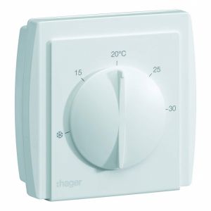 Thermostat ambiance à membrane multi-tension chauf eau ch sortie invers 10A 230V