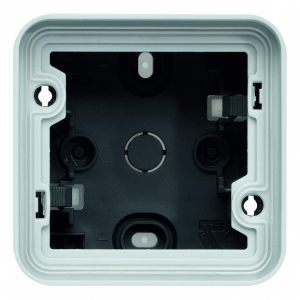 cubyko Boîte simple vide associable avec 2 embouts 1 entrée gris IP55