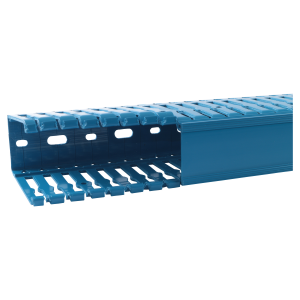 Goulotte de câblage Segma sans halogène BSI - 40x80mm - Fond+couvercle - Bleu
