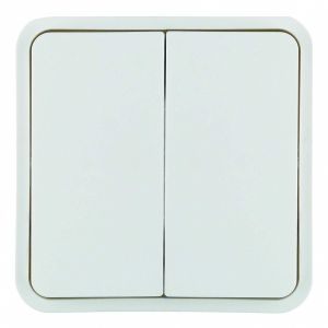 Cubyko 2 touches KNX coloris blanc