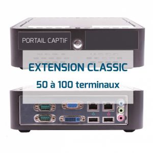 EXTENSION DE 50 A 100 TERMINAUX POUR PORTAIL CAPTIF CLASSIC