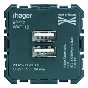 HAG WXF112 CHARGEUR USB A+A