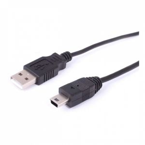 CORDON USB V2.0 TYPE A->MINI USB 5 POINTS 1,8 METRE