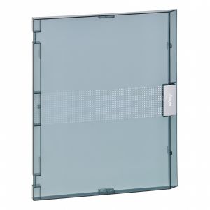 Porte transparente pour coffret vega largeur 18 modules hauteur 2 rangées