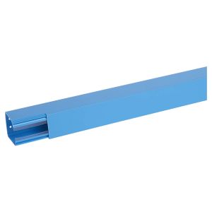 Goulotte distribution Viadis 60x60mm-Fond+couvercle-1 compart-Longueur 2m-Bleu