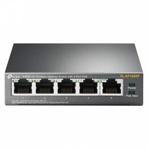 SWITCH ETHERNET POE 5 PORTS 10/100 DONT 4 POE 58W TP-LINK TL-SF1005P