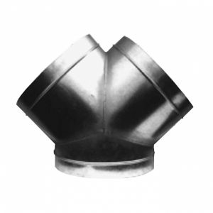 Dérivation (culotte) 45° en acier galvanisé, D 250x200x200 mm